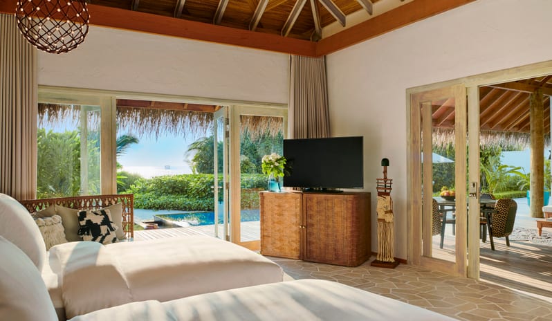 Fairmont Maldives Sirru Fen Fushi-THREE BEDROOM BEACH SUNSET VILLA BEDROOM_18841